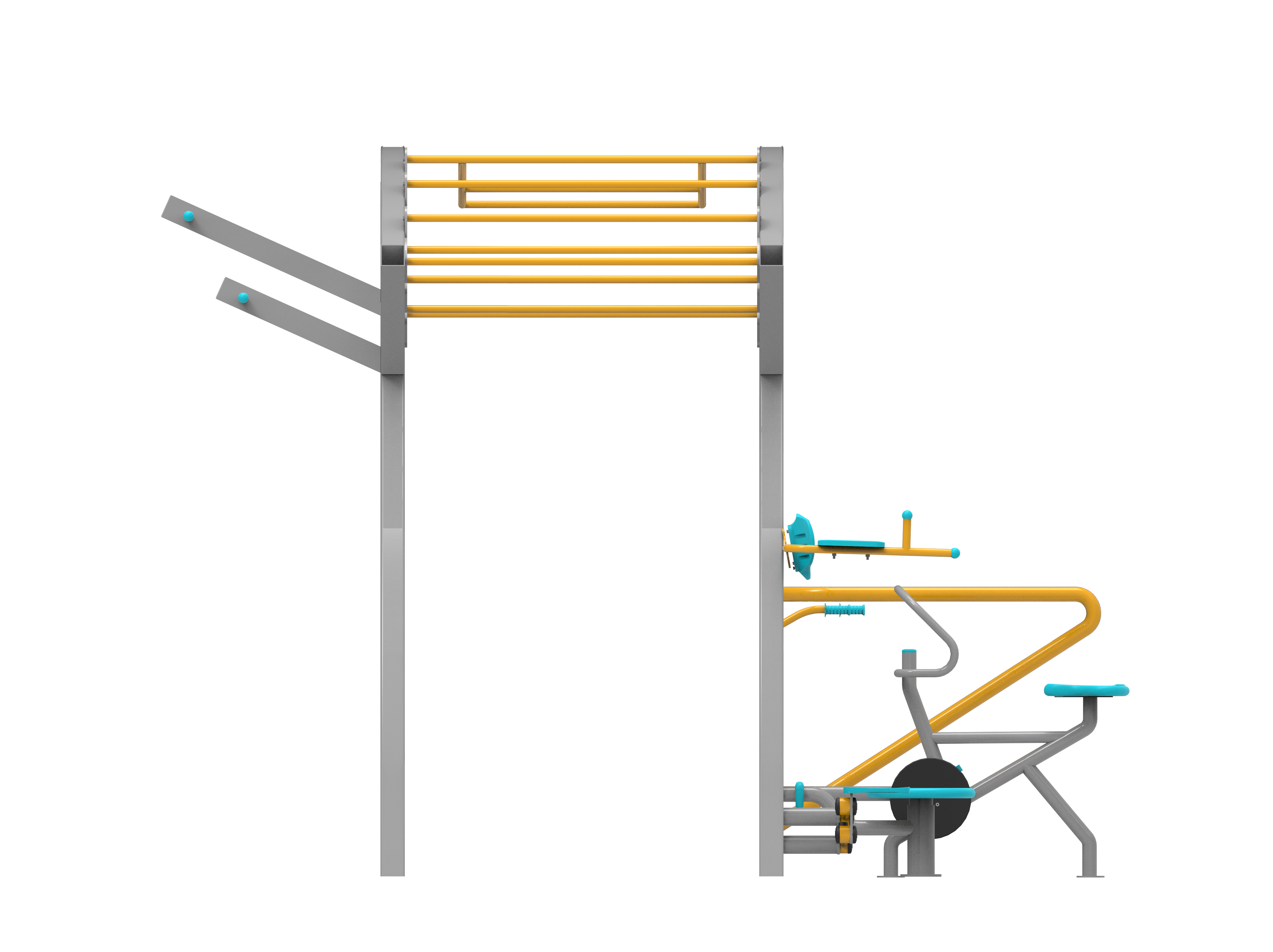 Fitness Station Aleti E-FS-500 | Dış Mekan Spor Aletleri | Erse Kent Mobilyaları